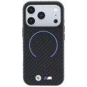 Etui BMW M Carbon Printed Ring MagSafe do iPhone 18 Pro / 17 Pro czarny