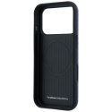 Etui BMW M Carbon Printed Ring MagSafe do iPhone 18 Pro / 17 Pro niebieski