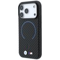 Etui BMW M Carbon Printed Ring MagSafe do iPhone 18 Pro Max / 17 Pro Max czarny