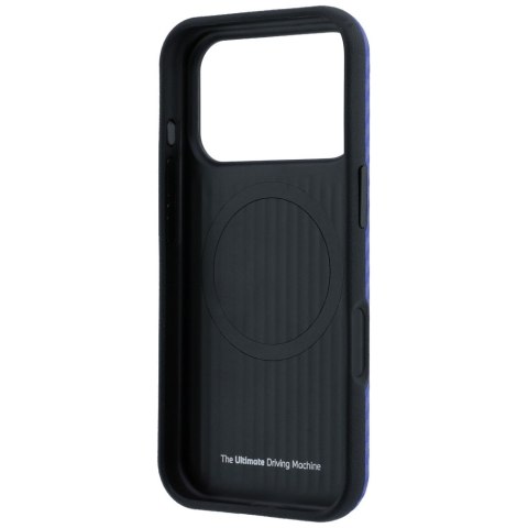 Etui BMW M Carbon Printed Ring MagSafe do iPhone 18 Pro Max / 17 Pro Max niebieski