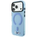 Etui BMW M IML Frosted Metal Logo & Trims MagSafe do iPhone 18 Pro / 17 Pro niebieski