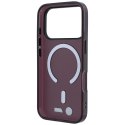Etui BMW M IML Frosted Metal Logo & Trims MagSafe do iPhone 18 Pro Max / 17 Pro Max bordowy