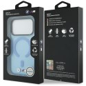Etui BMW M IML Frosted Metal Logo & Trims MagSafe do iPhone 18 Pro Max / 17 Pro Max niebieski