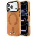 Etui BMW M IML Frosted Metal Logo & Trims MagSafe do iPhone 18 Pro Max / 17 Pro Max pomarańczowy