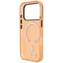 Etui BMW M IML Frosted Metal Logo & Trims MagSafe do iPhone 18 Pro Max / 17 Pro Max pomarańczowy