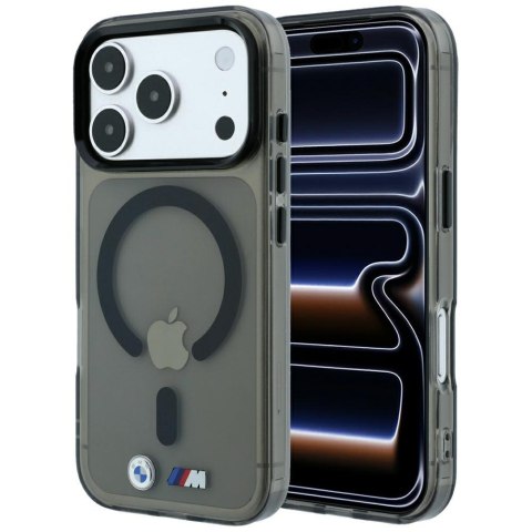 Etui BMW M IML Glossy Metal Logo & Trims MagSafe do iPhone 18 Pro / 17 Pro czarny