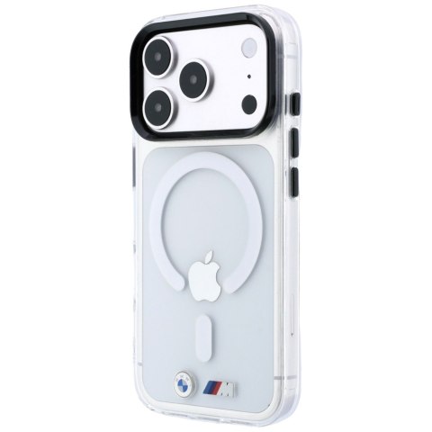 Etui BMW M IML Glossy Metal Logo & Trims MagSafe do iPhone 18 Pro / 17 Pro przezroczysty