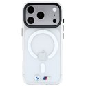 Etui BMW M IML Glossy Metal Logo & Trims MagSafe do iPhone 18 Pro / 17 Pro przezroczysty