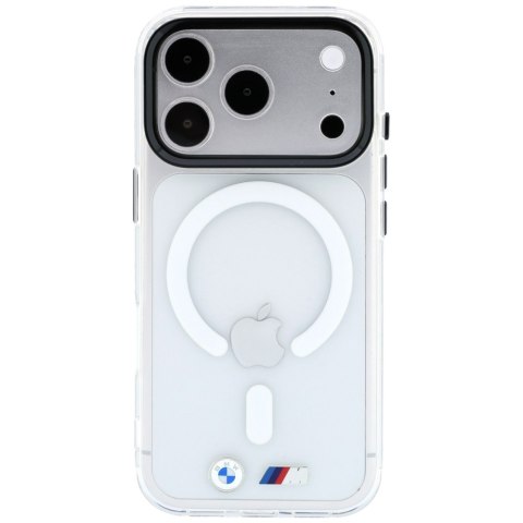 Etui BMW M IML Glossy Metal Logo & Trims MagSafe do iPhone 18 Pro / 17 Pro przezroczysty