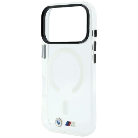 Etui BMW M IML Glossy Metal Logo & Trims MagSafe do iPhone 18 Pro / 17 Pro przezroczysty