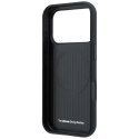 Etui BMW M Quadrille Kevlar Metal Logo MagSafe do iPhone 18 Pro / 17 Pro granatowy