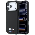 Etui BMW M Quadrille Kevlar Tricolor & Metal Logo MagSafe do iPhone 18 Pro Max / 17 Pro Max czarny