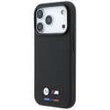 Etui BMW M Quadrille Kevlar Tricolor & Metal Logo MagSafe do iPhone 18 Pro Max / 17 Pro Max czarny