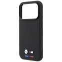 Etui BMW M Quadrille Kevlar Tricolor & Metal Logo MagSafe do iPhone 18 Pro Max / 17 Pro Max czarny