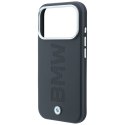 Etui BMW Sign Centered Deboss MagSafe do iPhone 18 Pro / 17 Pro szary