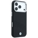 Etui BMW Sign Inclined Deboss Letters MagSafe do iPhone 18 Pro / 17 Pro czarny