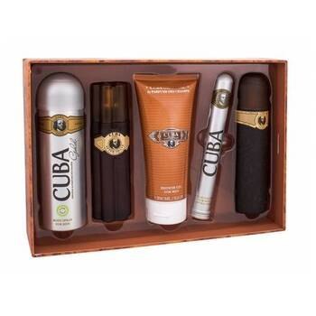 Cuba Must Have Gold Gift Set EDT 100 ml, 35 ml EDT, After Shave 100 ml shower gel 200 ml and 200 ml deospray 100 ml