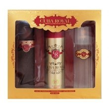 Cuba Royal Gift Set 100 ml EDT, After Shave (after shave) Royal 100 ml and 200 ml Royal deospray 100 ml