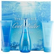 Davidoff Cool Water Woman Great Gift Set EDT 100 ml body lotion 75 ml Cool Water and Cool Water Shower Gel 75 ml 100 ml