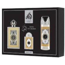 Lattafa Perfumes King Of Arabia Gift Set EDP 100 ml, deospray 200 ml and EDP 20 ml 100 ml