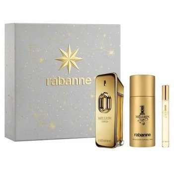 Paco Rabanne Million Gold Gift Set EDP 100 ml, deospray 150 ml and miniature EDP 10 ml 100 ml