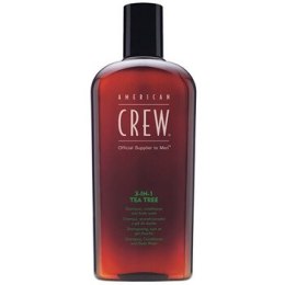American Crew Shampoo, Conditioner & Body Wash - Shampoo with tea tree 3in1 450 ml