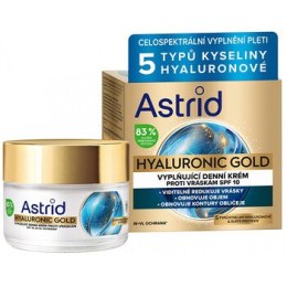 Astrid Hyaluronic Gold Cream SPF 10 - anti-wrinkle day cream 50 ml