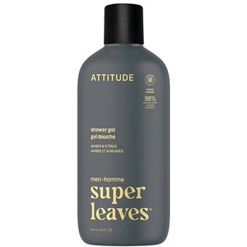 Attitude Super Leaves Amber & Citrus Shower Gel - Pánský żel pod prysznic 415 ml