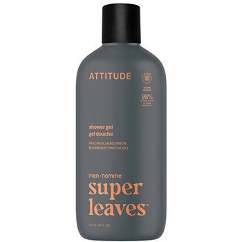 Attitude Super Leaves Patchouli & Bourbon Shower Gel - men 415 ml