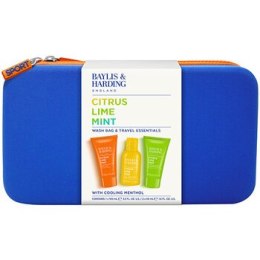 Baylis & Harding Man Wash Bag & Travel Essentials Set ( Citrus, Lime & Mint )