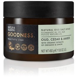Baylis & Harding Natural Oils Salt Scrub ( Oud, Cedrové dřevo & Ambra ) - Tělový peeling 450.0 g