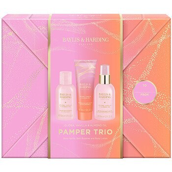 Baylis & Harding Pamper Trio Body Gift Set (Jojoba, Vanilla & Almond Oil) - Body care set