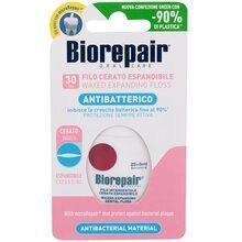 Biorepair Antibacterial Waxed Expanding Floss - Voskovaná expandující zubní nit pro citlivé dásně 1.0ks