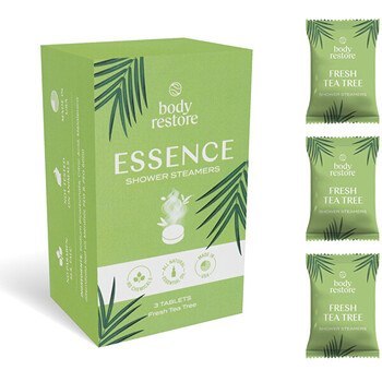 Body Restore Fresh Tea Tree Shower Steamers Set - Sada aromatických tablet do sprchy