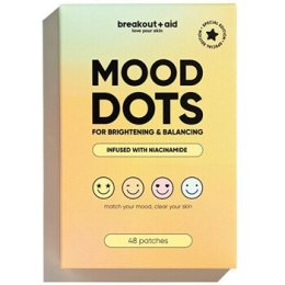 Breakout+aid Mood Dots - Náplasti na lokální ošetření akné s niacinamidem ( 48 ks )