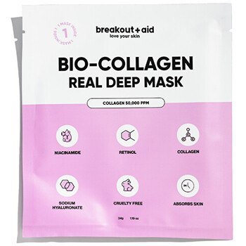 Breakout+aid Real Deep Mask - collagen night face mask