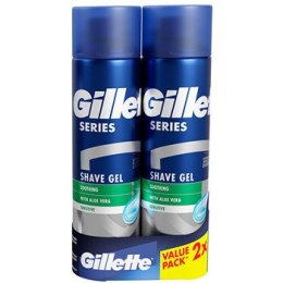 Gillette Series Shave Gel Duopack - gift set for sensitive skin 200 ml