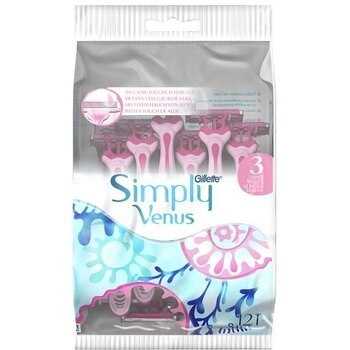 Gillette Simply Venus 3 Plus ( 8 + 4 pcs ) - Disposable razors