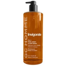 Grace Cole Homme Invigorate Body Wash ( Santal, Jantar & Kůže ) - Posilující mycí gel 3v1 1000 ml