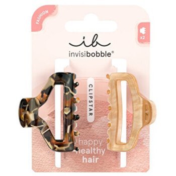 Invisibobble Clipstar M Golden Roar - hair clip ( 2 pcs )