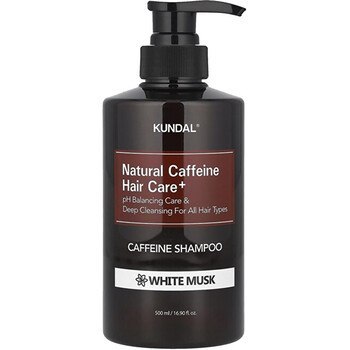 KUNDAL Natural Caffeine Hair Care+ White Musk Caffeine Shampoo 500 ml