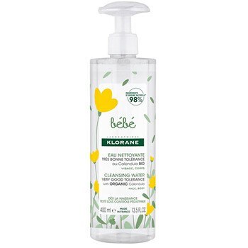 Klorane Cleansing Water - organic calendula 400 ml