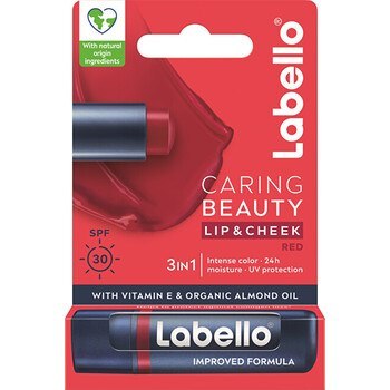 Labello Red Caring Beauty Lip & Cheek SPF 30 4.8 g