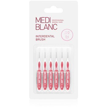 MEDIBLANC I-shape Interdental Brush 0.4 mm (pink) 6.0ks