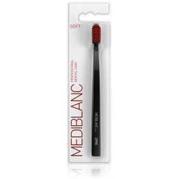 MEDIBLANC Soft Černý - Zubní kartáček 1 ks
