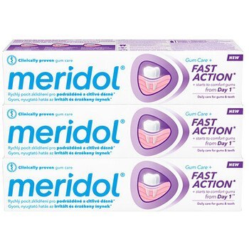 Meridol Fast Action Toothpaste Trio - Pasta do zębów 75 ml