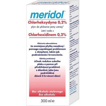 Meridol Mouthwash Chlorhexidin 0,2% - chlorhexidine mouthwash 300 ml