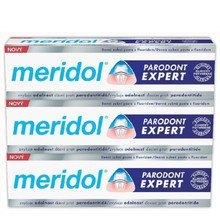 Meridol Paradont Expert Tripack Toothpaste (3 pcs) - Toothpaste against bleeding gums and periodontitis 75 ml