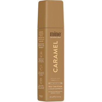 Minetan Caramel Self Tan Foam - Samoopalovací pěna se zlatavým efektem 200 ml