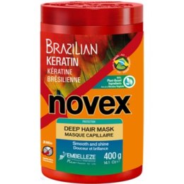 Novex Brazilian Keratin Deep Hair Mask - dry and damaged hair 400 ml